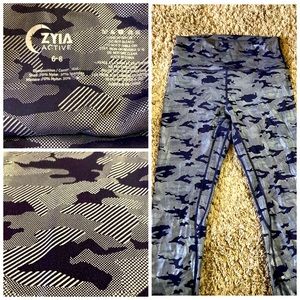 ZYIA Silver camo supreme hi rise size 6/8, 7/8 24”